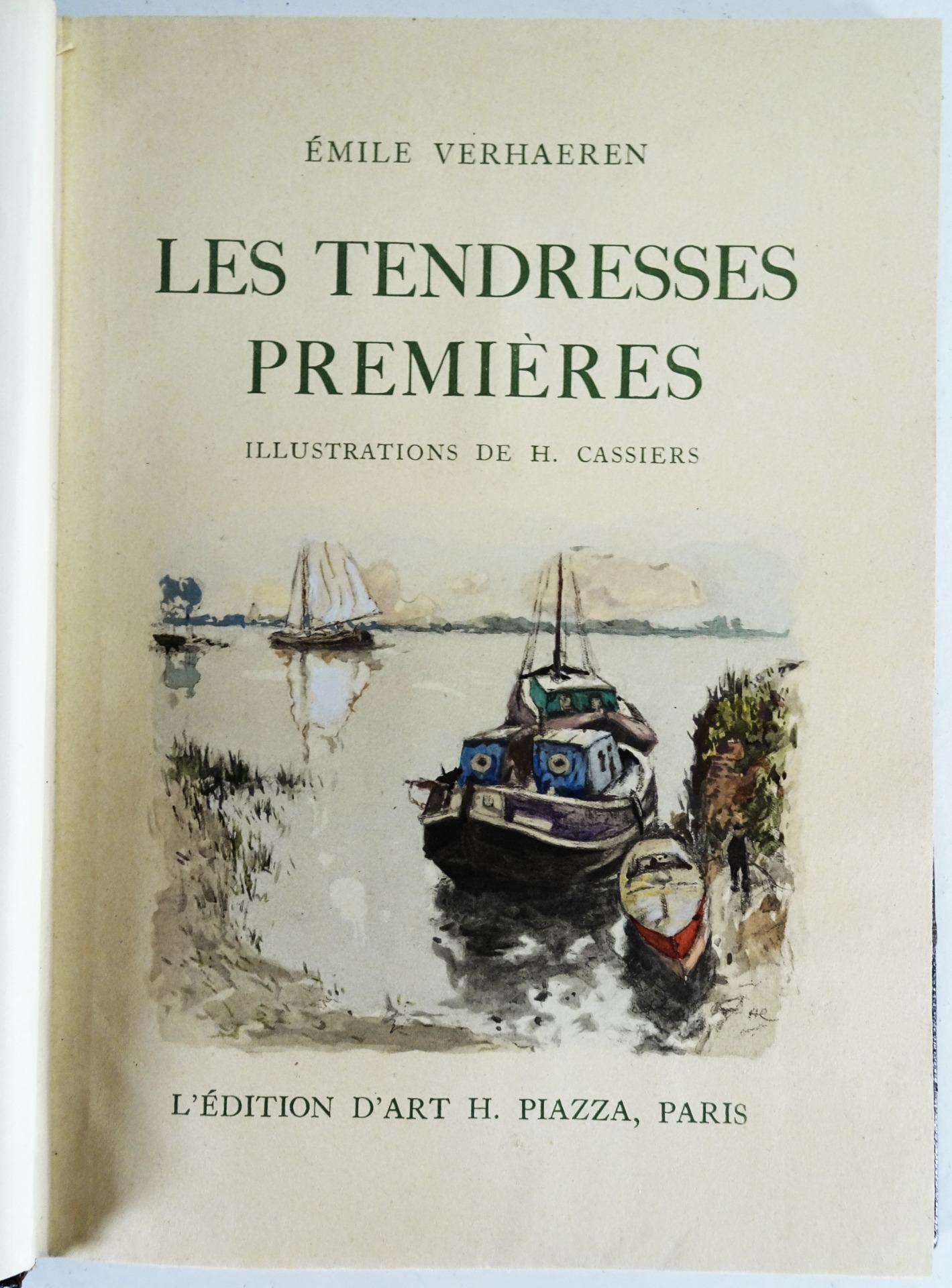 Les tendresses premières - Émile Verhaeren. Illustrations de H. Cassiers
